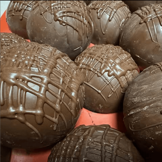 The Best Hot Cocoa Bombs close up image