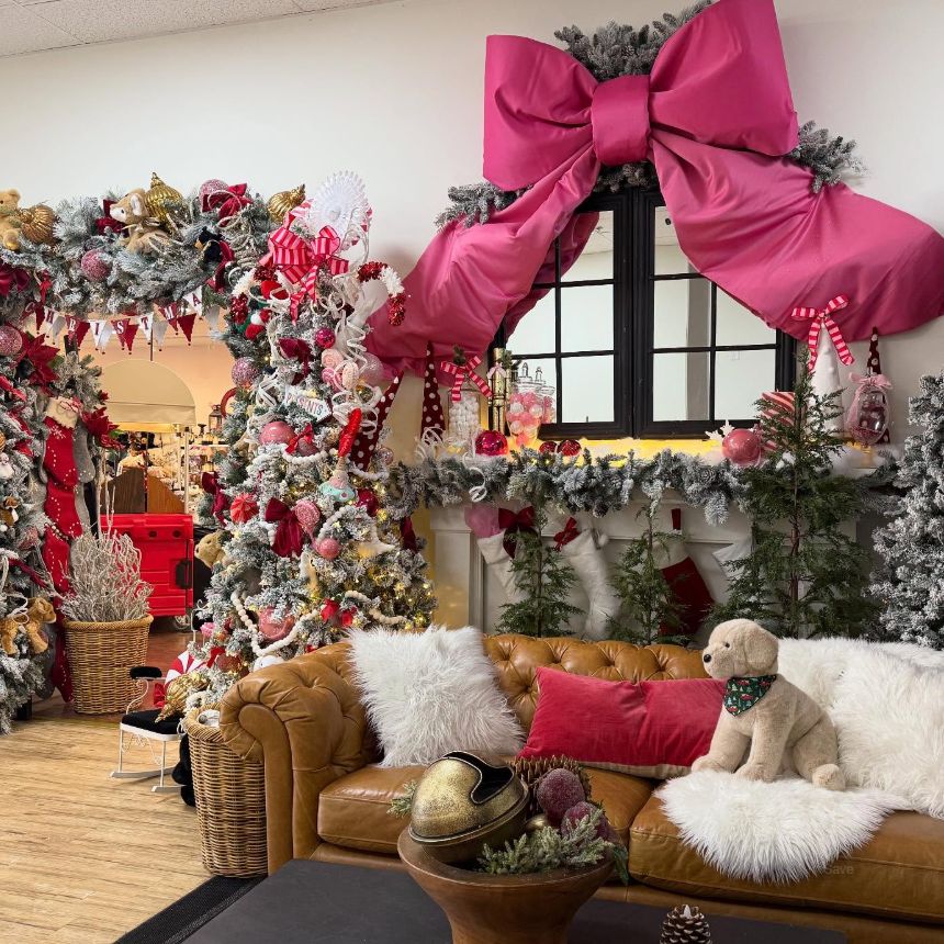 Christmas Display Ready for Visit with Santa Heather Gourmet Caramel Apples Springboro Ohio