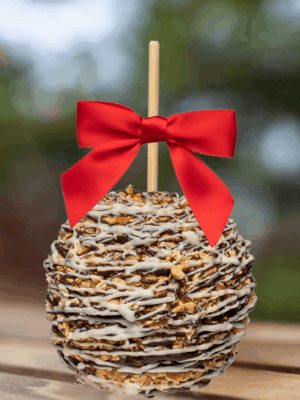 Peanut Dark and White Chocolate Caramel Apple Springboro Ohio