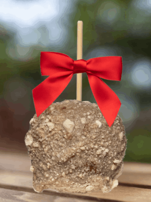 white choc cinnamon sugar caramel apple